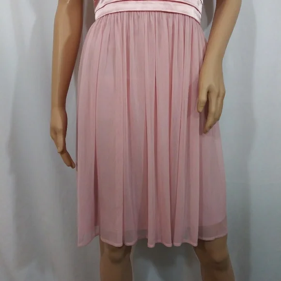 COPY - Blush pink Knee Dress Size XL Unistrap Tie Back - Picture 4 of 7